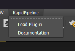 Screenshot of 3dsMax plugin menu