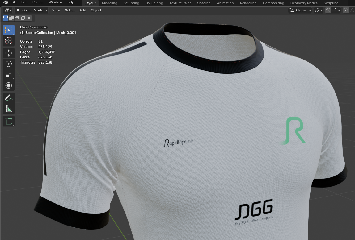 Screenshot of input with Statistics enabled