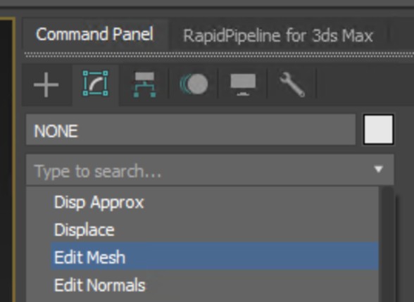 Screenshot of the input model