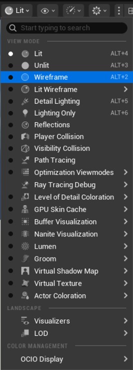 Screenshot of the input model