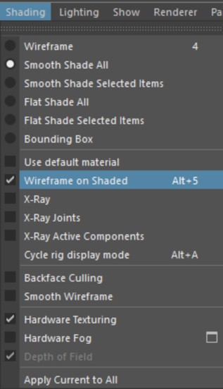 Screenshot of the input model