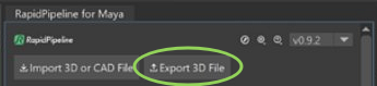 Export button