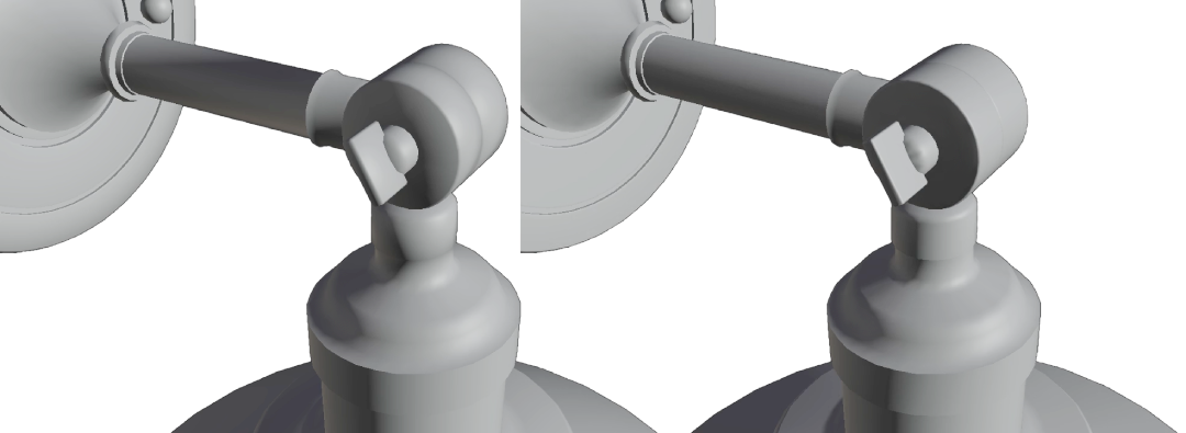 Lamp model with two different methods