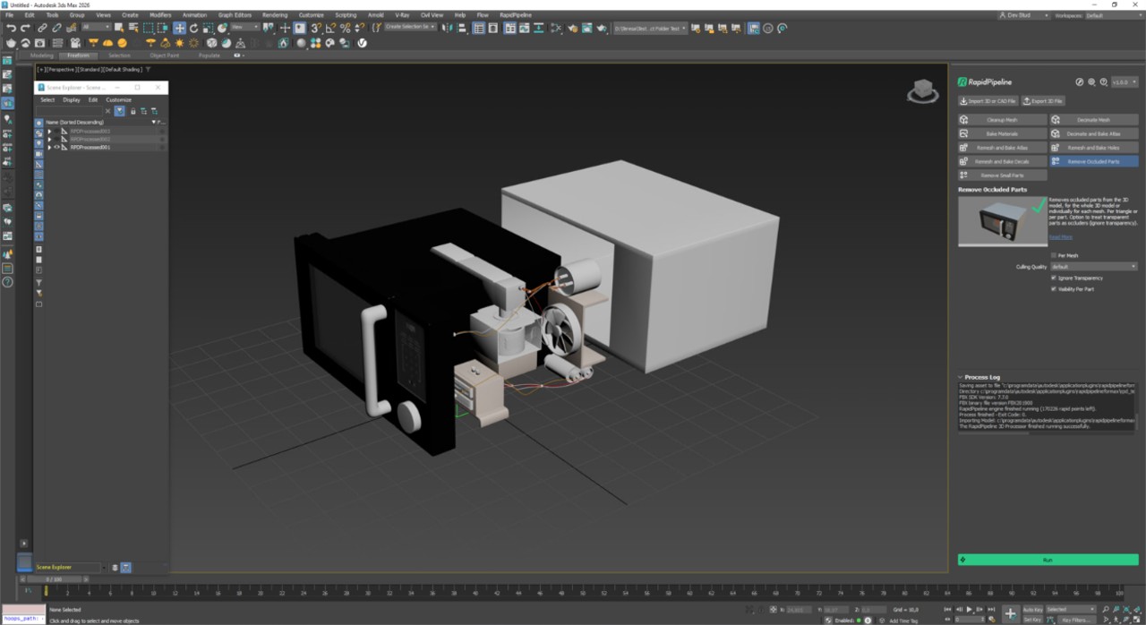 Screenshot of the input model