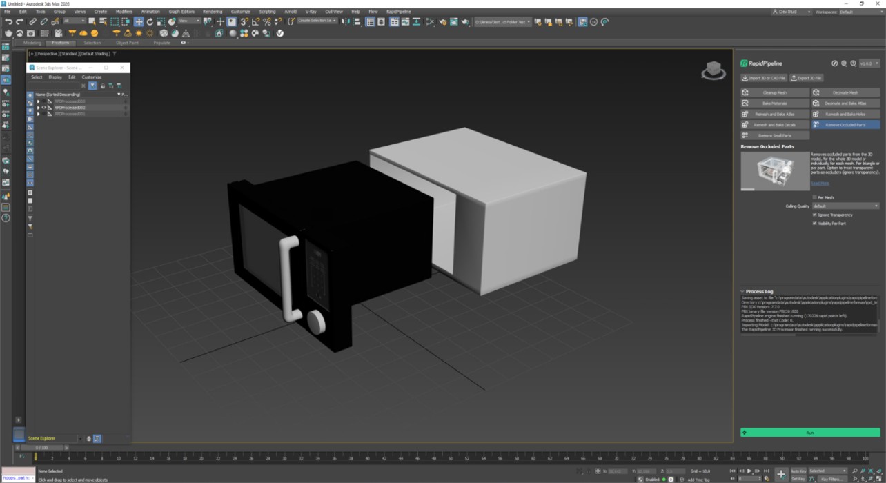 Screenshot of the input model