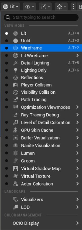 Screenshot of the input model