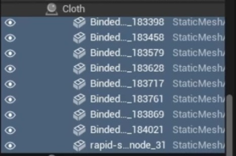 Screenshot of the input model