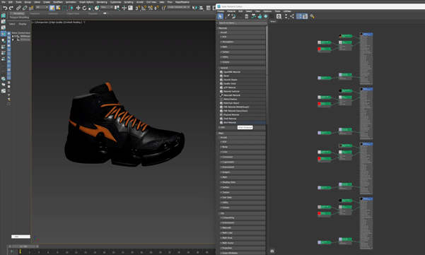 Screenshot of the input model