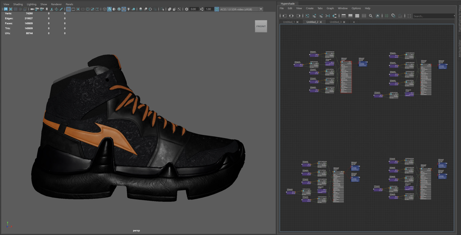 Screenshot of the input model
